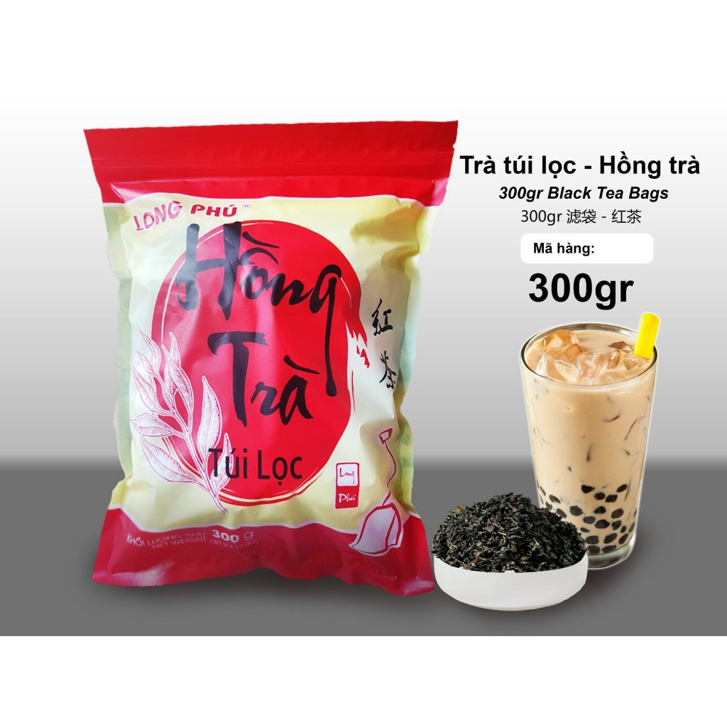Trà Túi Lọc Long Phú Gói 300g – Nhiều Vị, Đậm Đà, Lưu Hương Lâu, Nguyên Liệu Pha Trà Sữa & Trái Cây