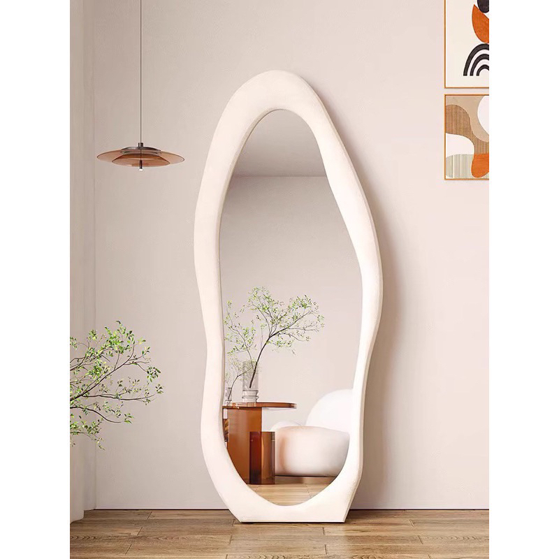 Product image Gương Bọc Nỉ Hình Giọt Nước Nịnh Dáng , Gương Chụp Mẫu Đẹp 2