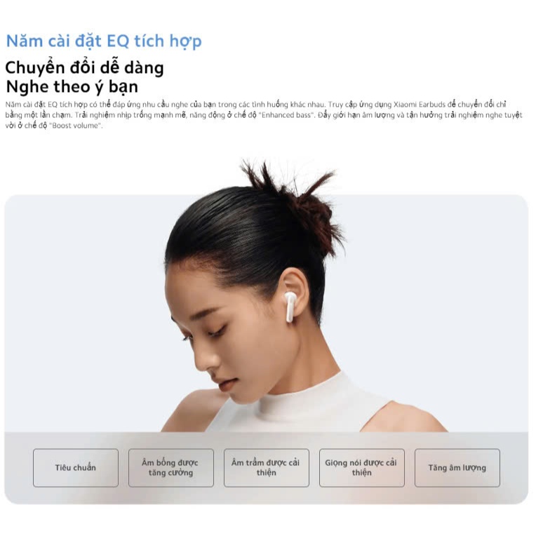Ảnh Tai Nghe Không Dây Xiaomi Redmi Buds 6 Active - Chống ồn ENC - Bản Quốc Tế - Bảo hành 6 tháng 3
