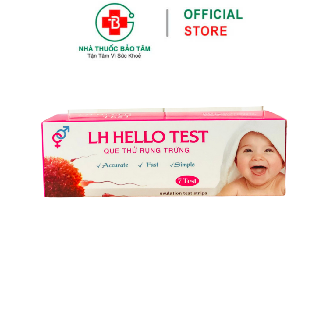 Que thử rụng trứng LH HELLO TEST - Hộp 7 Test | Shopee Việt Nam