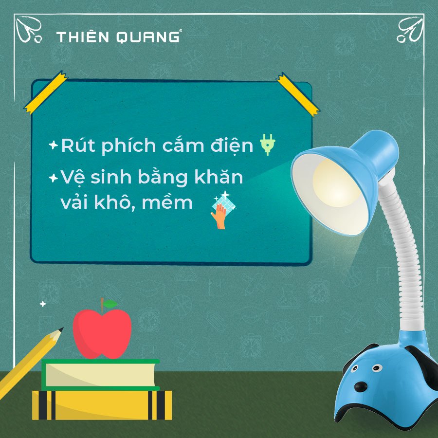 Đèn bàn học sinh chống cận hình cún sáng tạo, tiết kiệm điện