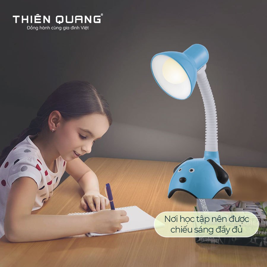 Đèn bàn học sinh chống cận hình cún sáng tạo, tiết kiệm điện