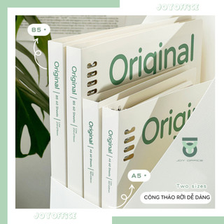 SỔ CÒNG SẮT 120 TRANG BINDER ORIGINAL A5/B5 GIẤY KẼ NGANG/ Ô VUÔNG [JOY OFFICE]