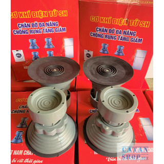 Bộ 4 Chân Đỡ Máy Giặt Chống Rung Cao Cấp Tự Điều Chỉnh Kích Thước Linh Động Đế Cao Su Không Xê Dịch