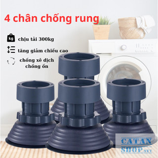 Bộ 4 Chân Đỡ Máy Giặt Chống Rung Cao Cấp Tự Điều Chỉnh Kích Thước Linh Động Đế Cao Su Không Xê Dịch