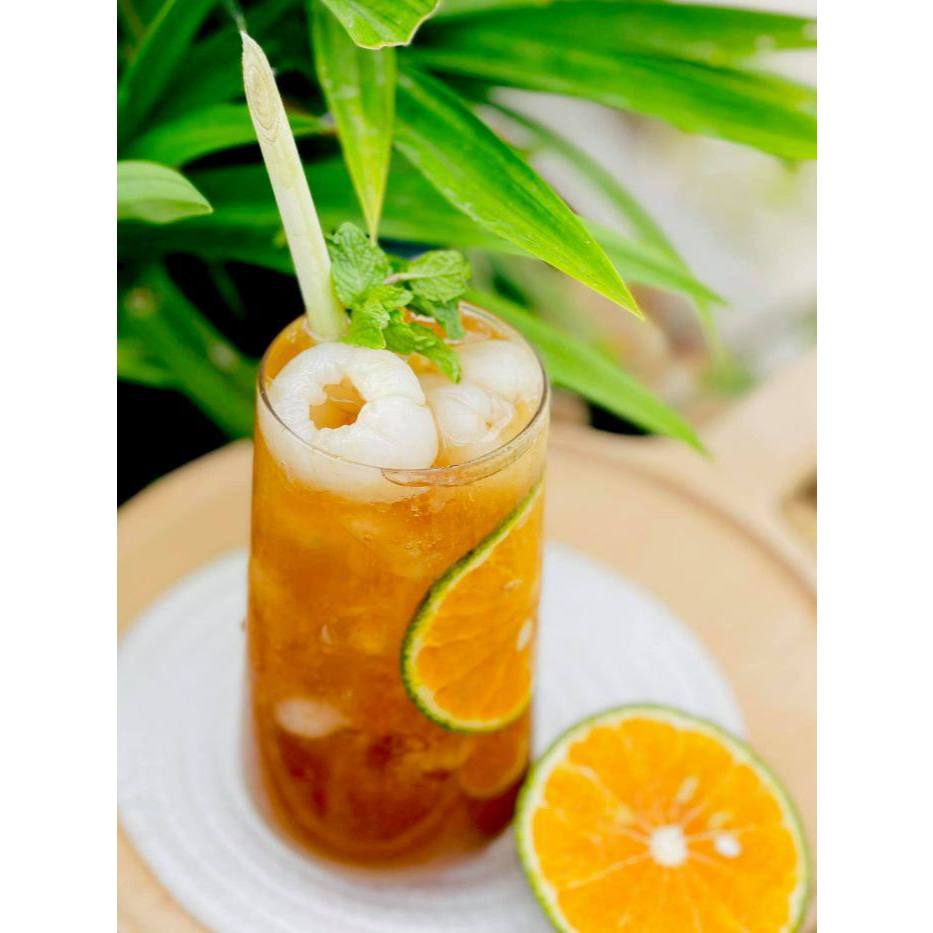 Trà Vải Túi Lọc LONG PHÚ Gói 200gr (20gr * 10 túi) - Đậm Vị, Thơm Lâu, Nguyên Liệu Trà Sữa, Trà Trái Cây.
