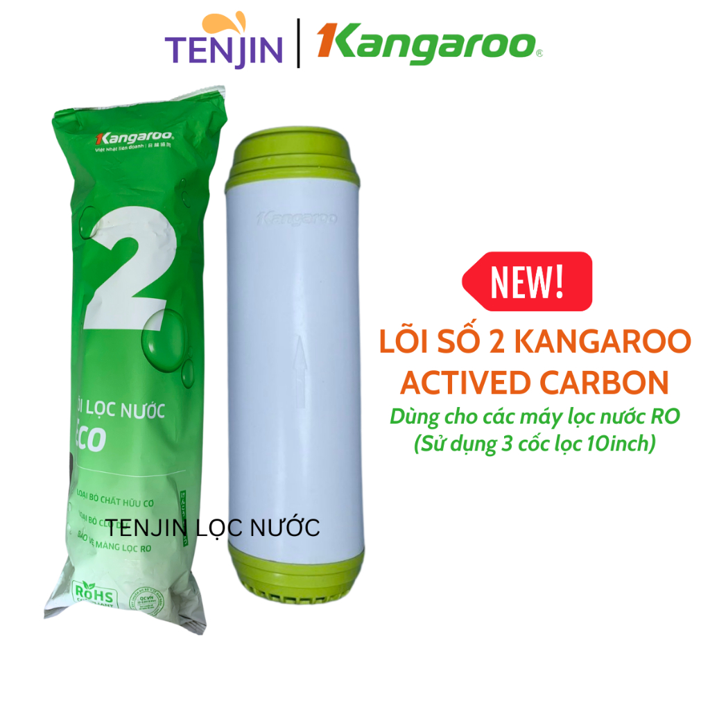 Combo 3 Lõi Lọc Thô Số 123 KANGAROO Mẫu Mới ECO Chính Hãng Date Mới Dành Cho Máy Lọc Nước RO