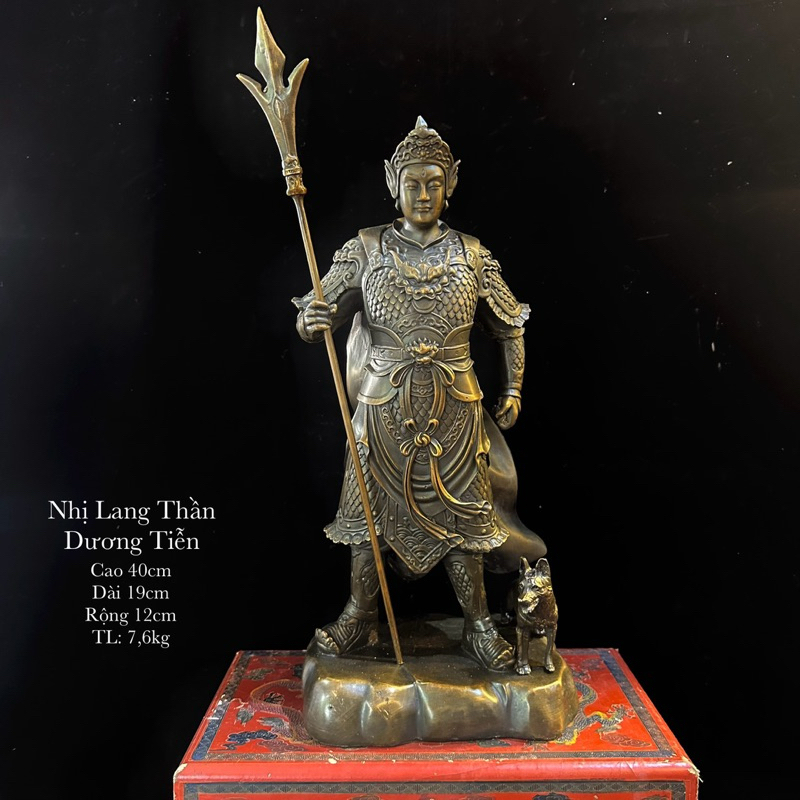 Dương Tiễn Nhị Lang Thần Bằng đồng Cao 40cm Shopee Việt Nam 