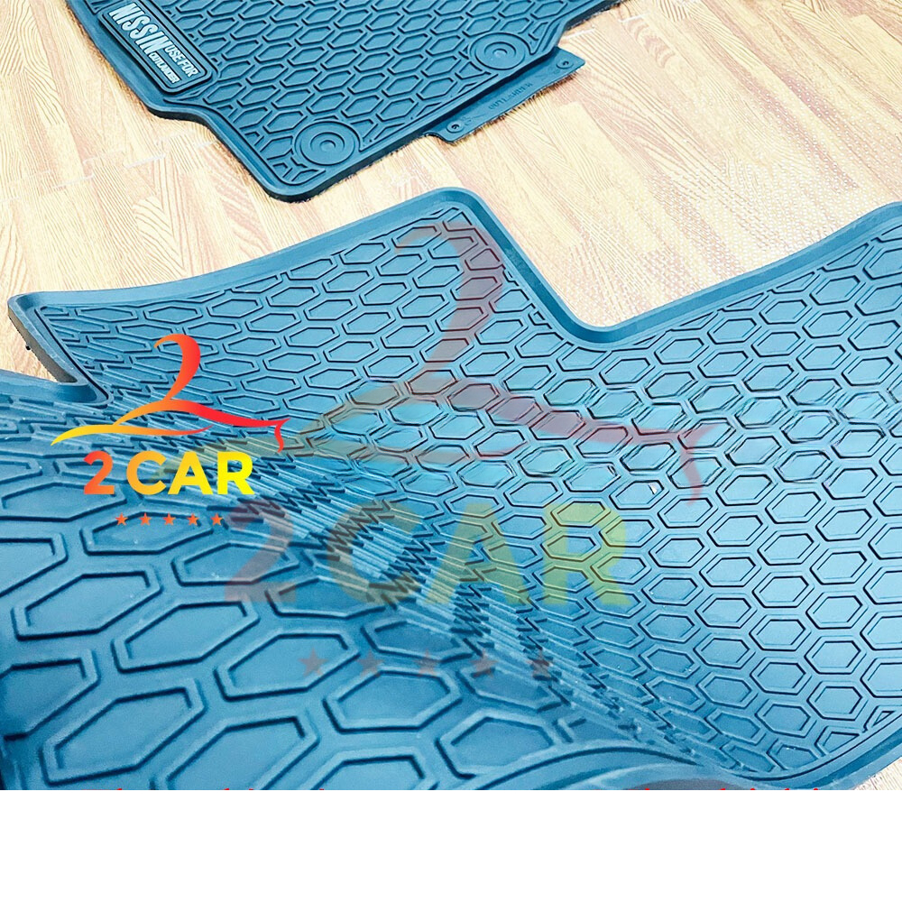 Thảm sàn, LÓT SÀN CAO SU Xe Mitsubishi Outlander 2018- 2023,2024+ mẫu NISSIN quả trám - chuẩn form theo xe, không mùi