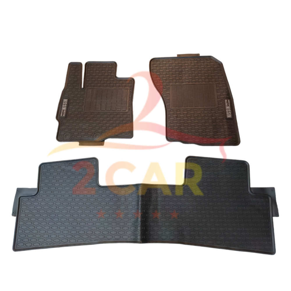 Thảm sàn, LÓT SÀN CAO SU Xe Mitsubishi Outlander 2018- 2023,2024+ mẫu NISSIN quả trám - chuẩn form theo xe, không mùi