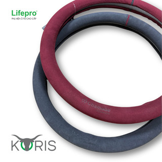 Bọc vô lăng da lộn Koris Chamude chính hãng - SX thủ công, Công nghệ may dấu chỉ độc quyền KORIS | Phụ kiện ô tô ADG