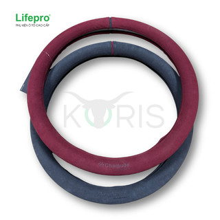 Bọc vô lăng da lộn Koris Chamude chính hãng - SX thủ công, Công nghệ may dấu chỉ độc quyền KORIS | Phụ kiện ô tô ADG