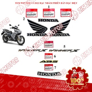 Tem Rời Winner X V3 2022+ Zin Bạc Đen Xanh 2022 Phiên Bản Đặc Biệt Chính Hãng