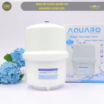 Bình áp máy lọc nước RO AQUARO 4G (10L), Bao gồm van xả áp, van bảo vệ, cho tất cả máy lọc nước