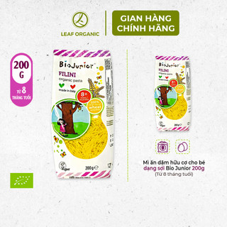 Mì ăn dặm hữu cơ cho bé dạng sợi Bio Junior 200g (Từ 8 tháng tuổi)