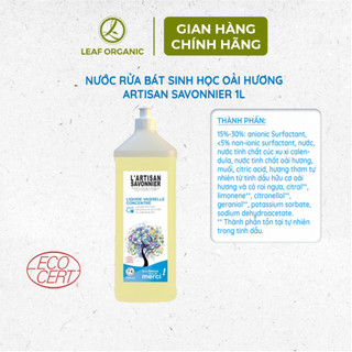 Nước rửa bát sinh học hương chanh Artisan Savonnier 1L