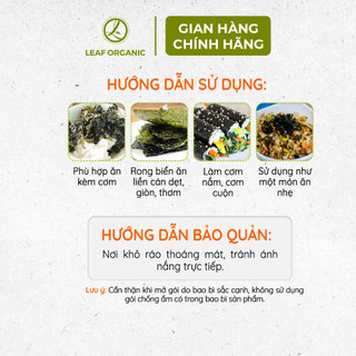 Rong biển hữu cơ ăn liền và tách muối cho bé Alvins