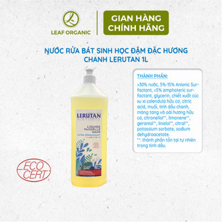 Nước rửa bát sinh học đậm đặc hương chanh Lerutan 1L