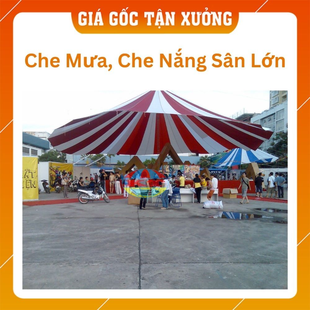 [Nhiều Kích Cỡ] Nhà Dù Sự Kiện - Che Nắng Mưa Diện Tích Lớn, Sân Trường
