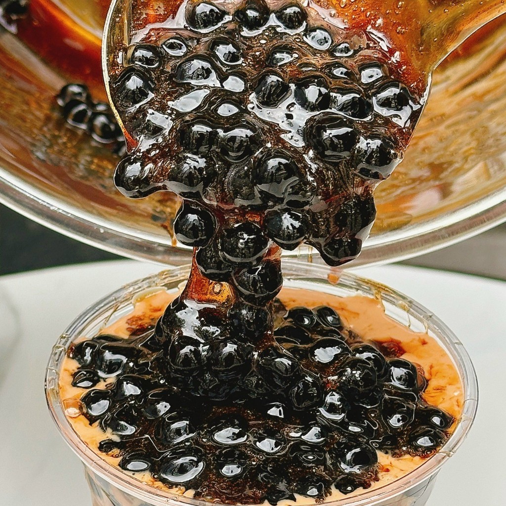 Trân Châu Đường Đen THƯỢNG HẠNG Có Vị Ngọt LONG PHÚ Gói 2kg - Topping Nguyên Liệu Làm Trà Sữa