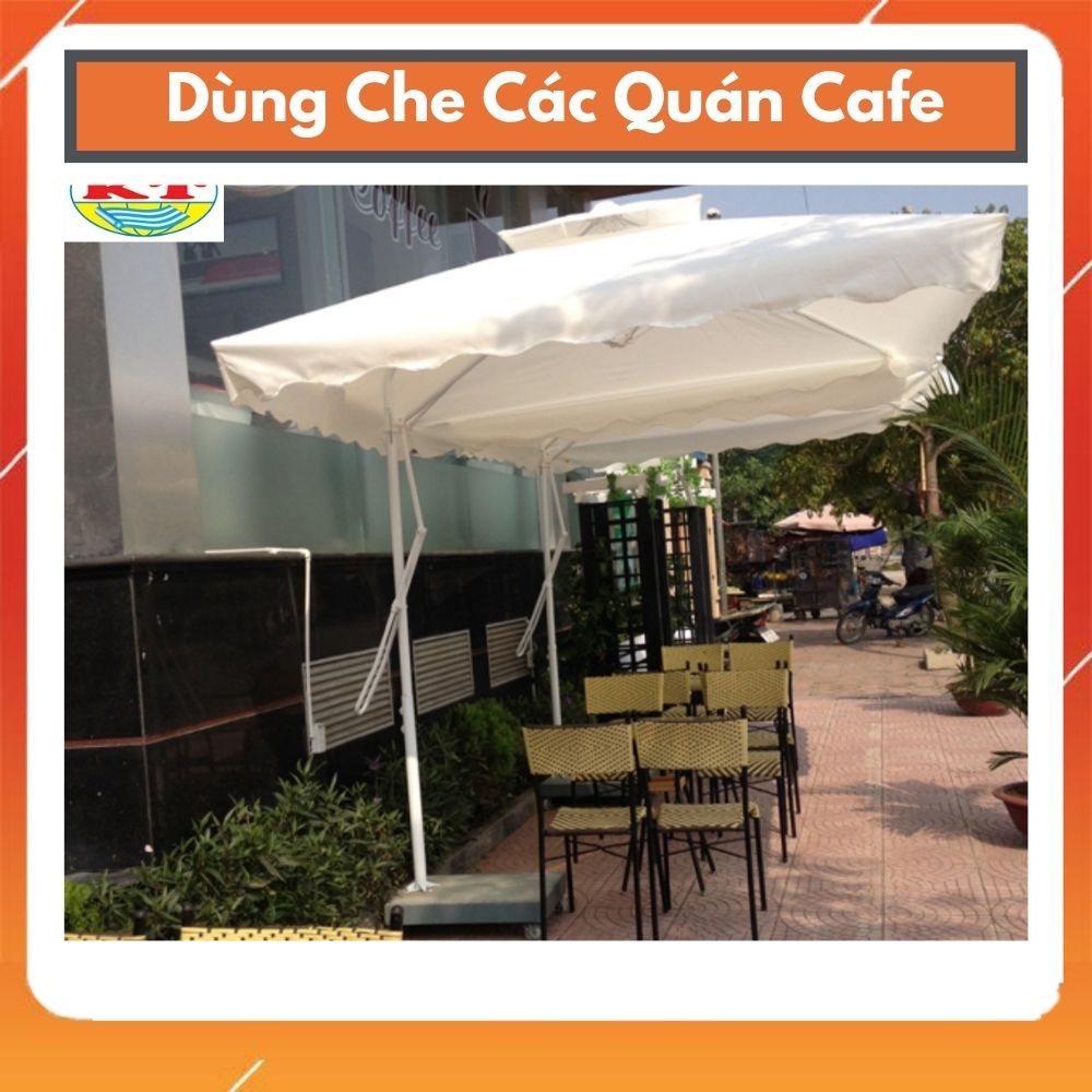[Nhiều Màu] Ô Dù Lệch Tâm Mái Vuông Cao Cấp 2.5MX2.5M ( đã có Chân Đế không có bê tông)