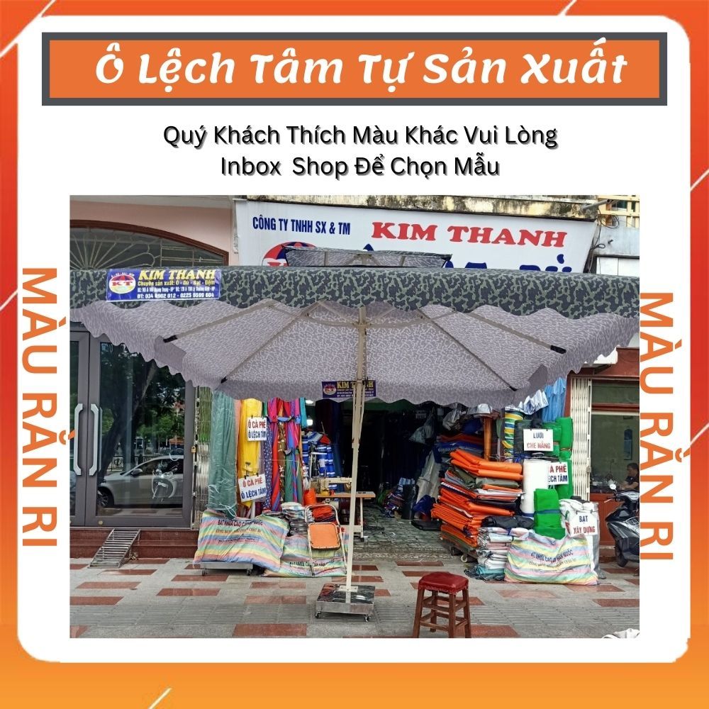 [Nhiều Màu] Ô Dù Lệch Tâm Mái Vuông Cao Cấp 2.5MX2.5M ( đã có Chân Đế không có bê tông)