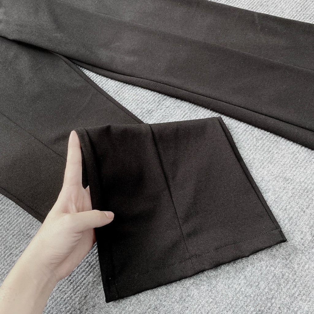 Quần Dài Ống Loe Bigsize Nữ Lưng Cao Chất Vải Umi Hàn Mềm Mại Phom Ôm Tôn Dáng Co Giãn 4 Chiều  Q519