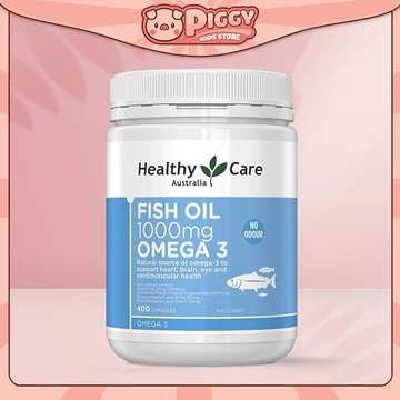 PIGGYKIDS - Dầu cá Omega 3 Healthy Care Fish Oil 1000mg 400 viên