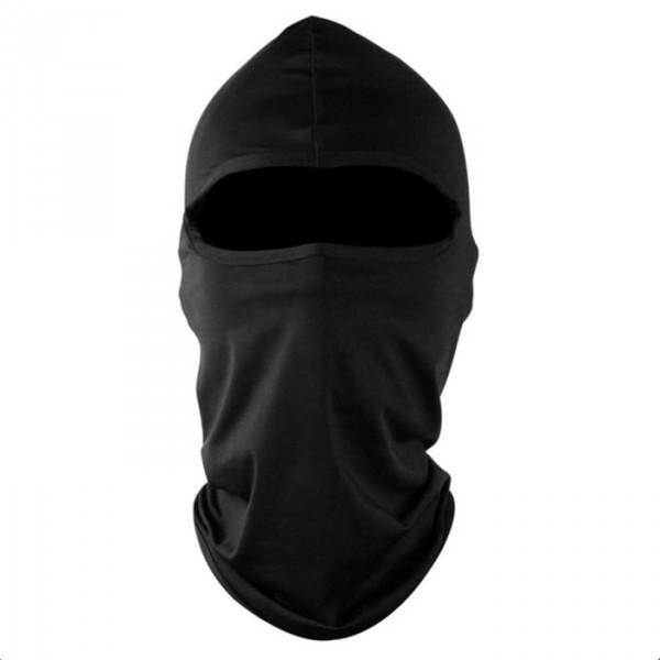 Khăn Trùm Đầu Ninja Fullface MÀU ĐEN Kiêm Khẩu Trang Chống Nắng, Chống Bụi