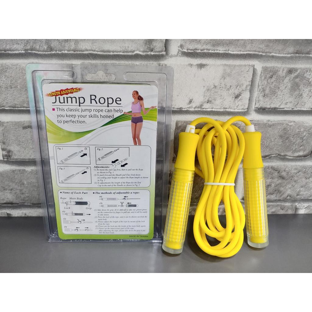 Dây Nhảy Thể Thao Jump Rope Đài Loan Chất Liệu Cao Su, Tay Cầm Bọc Nhựa PVC Tăng Độ Bám Tay Khi Nhảy