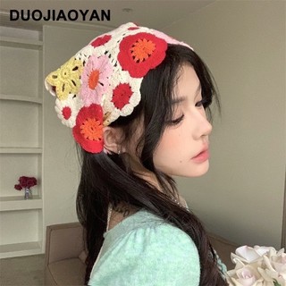 [🔥XƯỞNG SALE SẬP SÀN🔥] Khăn Turban Len Thêu Hoa, Khăn Tam Giác Len Phong Cách Mới K251
