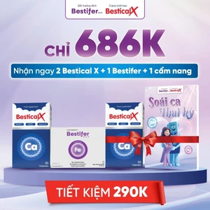 Mua 2 tặng 2 Bestical X canxi sinh học cho mẹ bầu dễ hấp thu với hàm lượng canxi cao nhanh chóng và hiệu quả