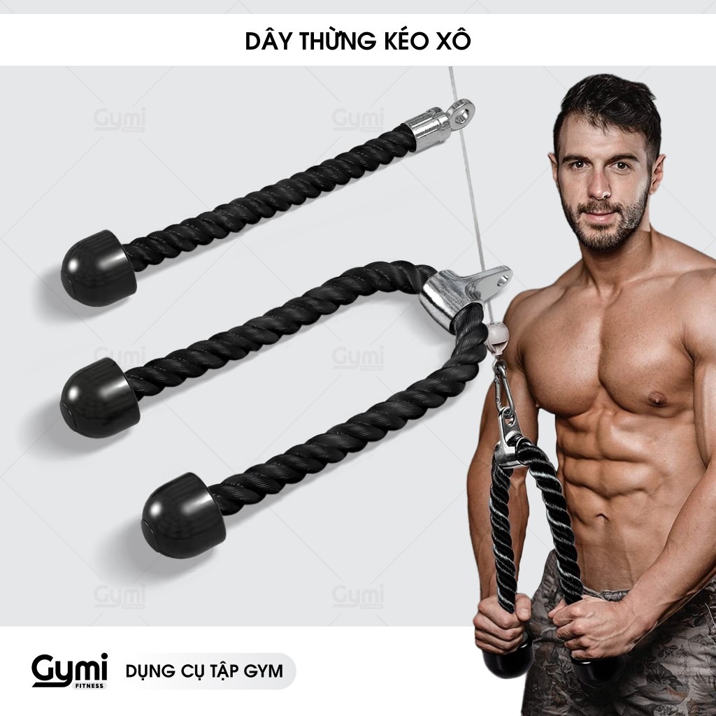 Dây Thừng Kéo Xô Tập Cơ- Tay Kéo Tập Cơ Xô, Cơ Bụng - DayThungKeoXo