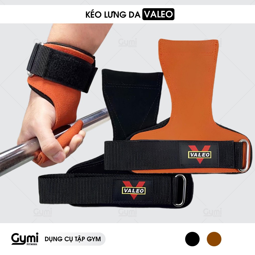[1 Đôi] Dây Kéo Lưng VALEO - Quấn Cổ Tay Lifting Strap Da Valeo - KL-Valeo