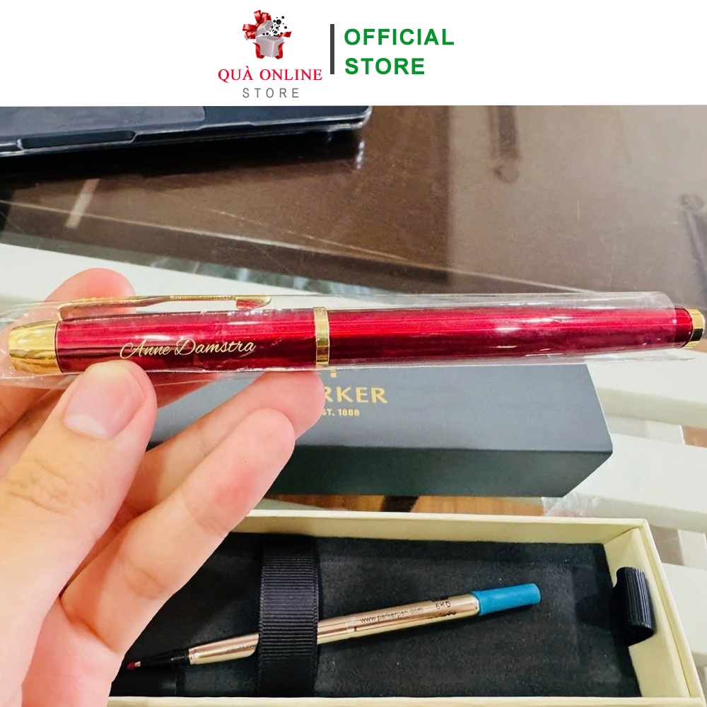 BÚT KÝ PARKER ĐỎ BÓNG CÀI VÀNG CAO CẤP [MIỄN PHÍ KHẮC TÊN - LOGO] BÚT KÝ CAO CẤP [RẺ VÔ ĐỊCH]