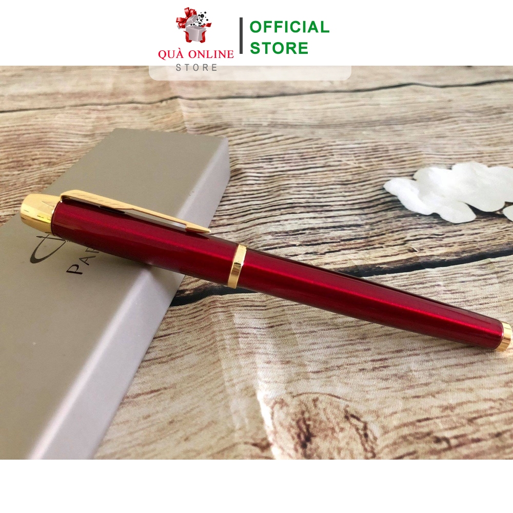 BÚT KÝ PARKER ĐỎ BÓNG CÀI VÀNG CAO CẤP [MIỄN PHÍ KHẮC TÊN - LOGO] BÚT KÝ CAO CẤP [RẺ VÔ ĐỊCH]
