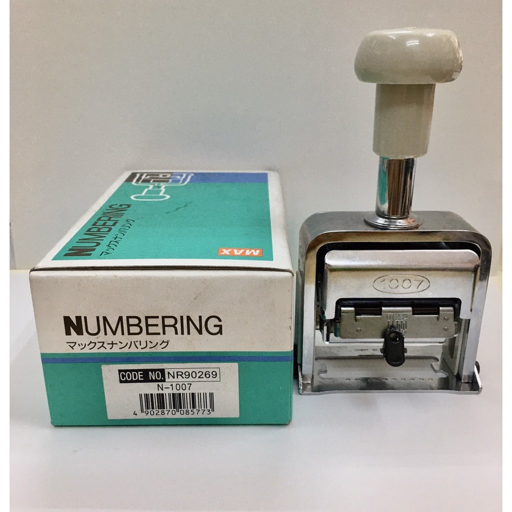 Dấu đóng số nhảy MAX N-1007 10 số tự động - 1 chiếc - Dấu đóng nhanh, bền, mực không cặn