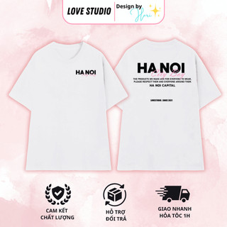 Áo đôi nam nữ HANOI CITY , áo cặp nam nữ LocalBrand LoveStudio mặc cùng người yêu chất liệu Prenium Cotton 100% [A065]