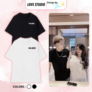 Áo đôi nam nữ HANOI CITY , áo cặp nam nữ LocalBrand LoveStudio mặc cùng người yêu chất liệu Prenium Cotton 100% [A065]