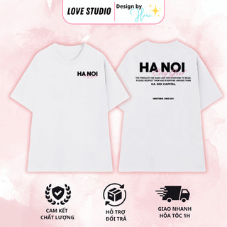 Áo đôi nam nữ HANOI CITY , áo cặp nam nữ LocalBrand LoveStudio mặc cùng người yêu chất liệu Prenium Cotton 100% [A065]