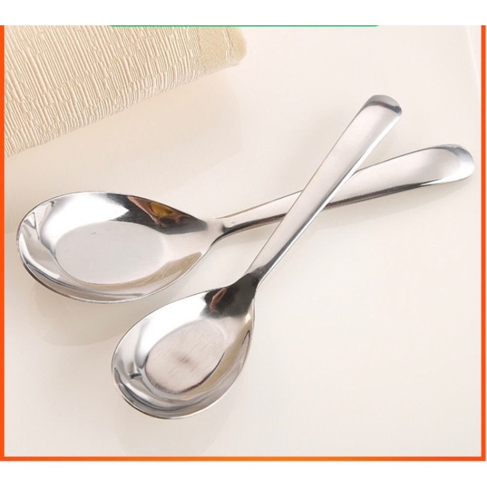 Muỗng thìa cơm phở súp inox 304 cao cấp Inox không gỉ KHÔNG HÍT NAM ...