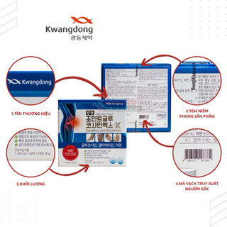 Viên Uống Bổ Khớp Glucosamin Kwangdong Hàn Quốc Hộp 2 Lọ * 90 Viên Giúp Cải Thiện Vấn Đề Xương Khớp Hiệu Quả