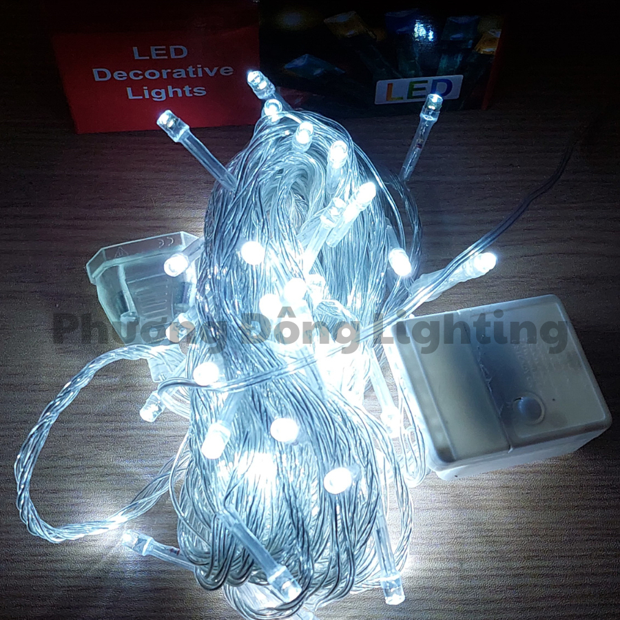 Dây Đèn LED CHỚP 8M - 70 Bóng DÂY TRONG SUỐT Trang trí Noel