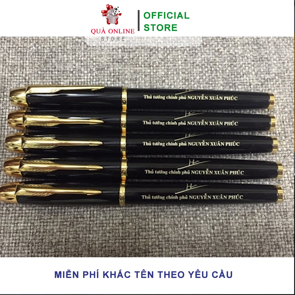 BÚT PARKER KHẮC TÊN CAO CẤP ĐEN BÓNG CÀI VÀNG [MIỄN PHÍ KHẮC TÊN - LOGO] BÚT KÝ CAO CẤP [RẺ VÔ ĐỊCH]