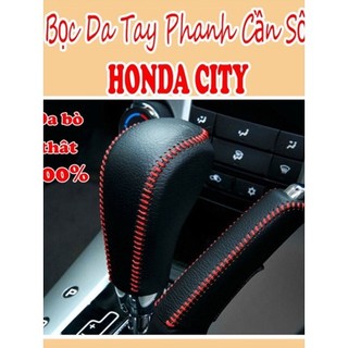 Bao da bọc cần số phanh tay các đời Honda City đời từ 2021-2024 bằng da bò thật, khách chú ý nhắn shop tên xe, đời xe