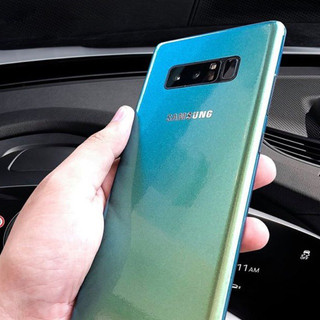 Tấm Dán Skin FULL Viền màu Chameleon Green Note8 Note9 Note10 Note10+ Note10Lite ZFlip S20 S20Ultra S20+ S10