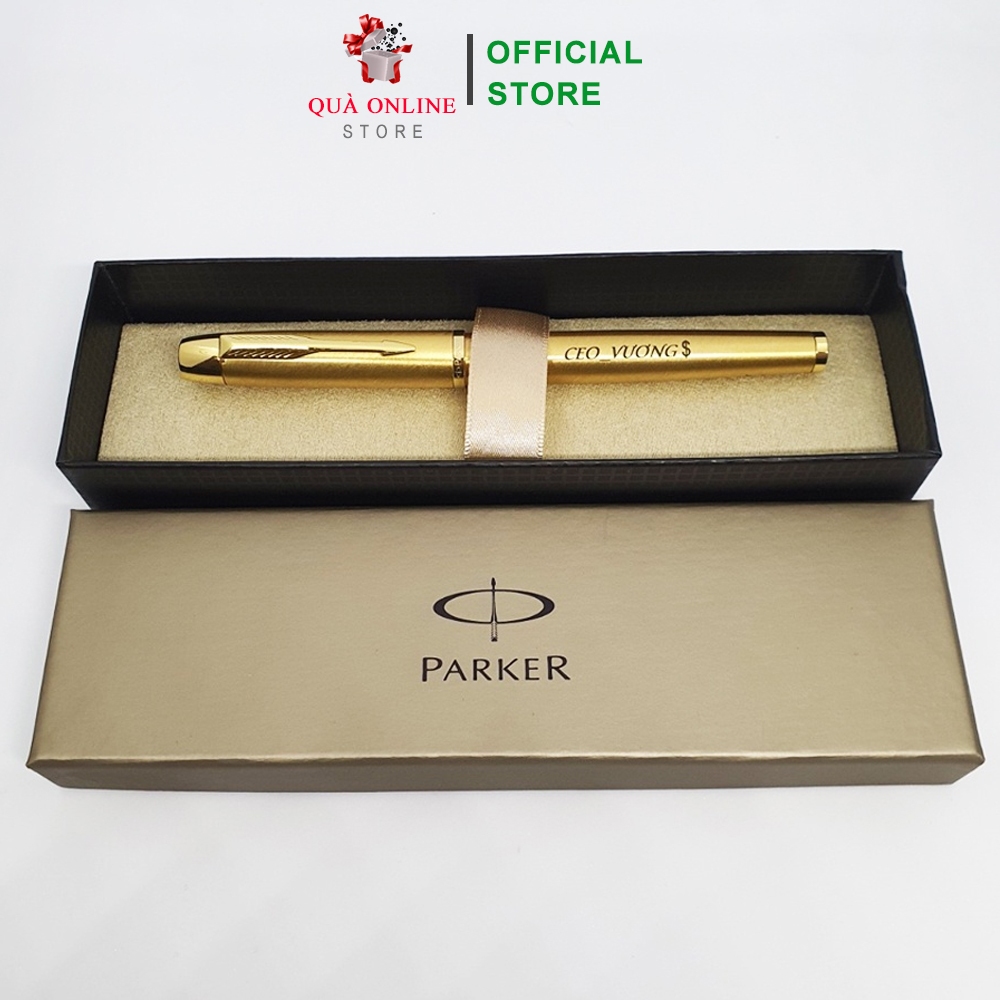 BÚT PARKER CHÍNH HÃNG VÀNG GOLD CAO CẤP [MIỄN PHÍ KHẮC TÊN - LOGO] BÚT KÝ CAO CẤP [RẺ VÔ ĐỊCH]