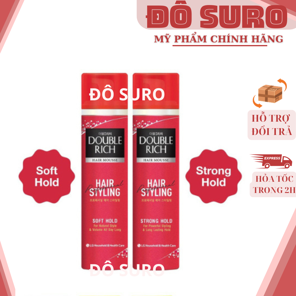 Mousse Tạo Kiểu Tóc Double Rich Hair Mousse 150ml