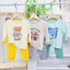 ĐỒ BỘ DÀI THUN LẠNH cho bé 6 - 16kg, Phối Họa Tiết Hoạt Hình, Vải Mềm Mát Mỏng Nhẹ - D07