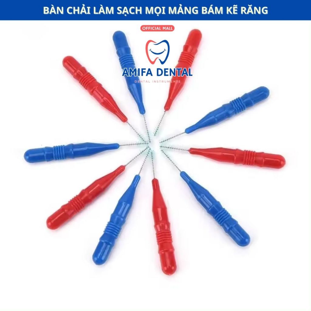 Set 5 Bàn Chải Kẽ Răng Hình Ngón Tay, Bàn Chải Chỉnh Nha, Bàn Chải Làm Sạch Kẽ Răng Hiệu Quả